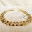 Thumbnail: Cuban Diamond Gold pet Chain 32mm Dog Show Collar 316L Stainless Steel