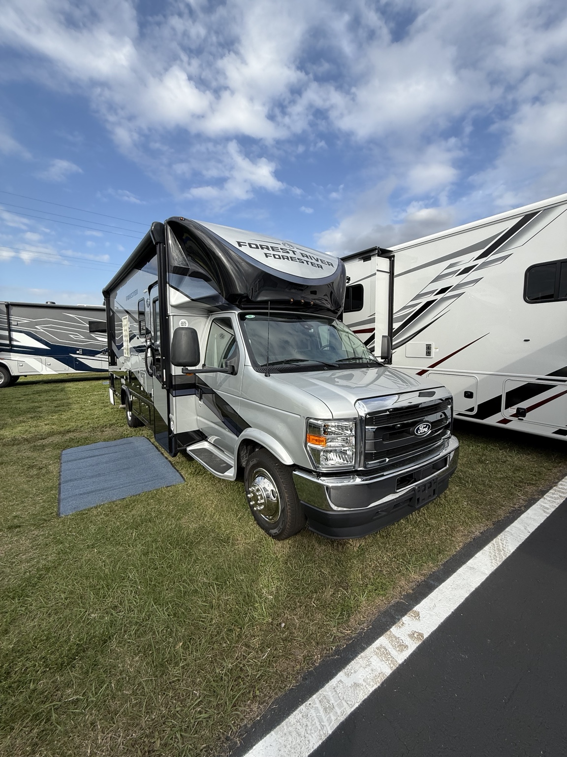 Class C motorhome display — Florida RV SuperShow 2026