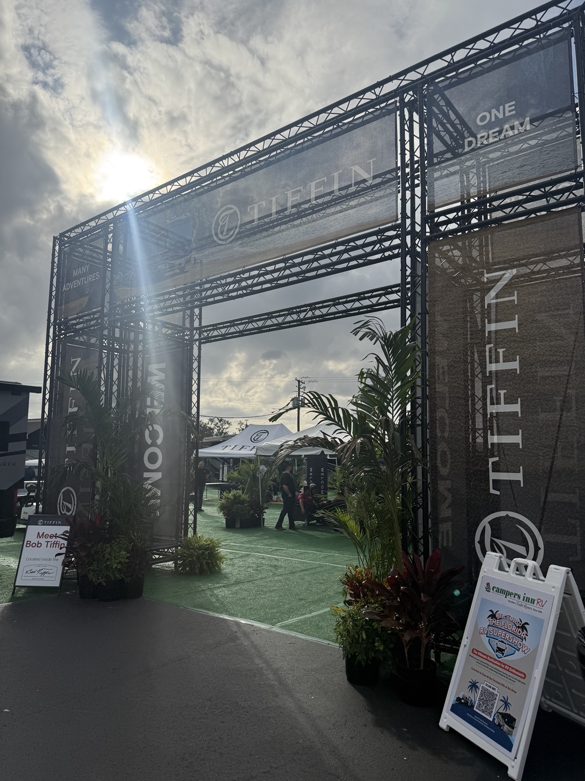 Tiffin show display — Florida RV SuperShow 2026