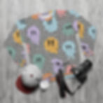 Miniature : Unisex Sweatshirt - Y2k Vibe - Melting Smiley Face - Trippy Pattern