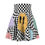 Thumbnail: Women's Skater Skirt - Y2k - EDM Raver Pattern - Trippy Melting Faces - 90s