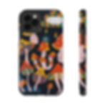 Miniature : Impact-Resistant Cell Phone Case - Dancing Mushroom People - All Makes / Models