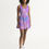 Thumbnail: Scoop Neck Skater Dress - Psychedelic Print