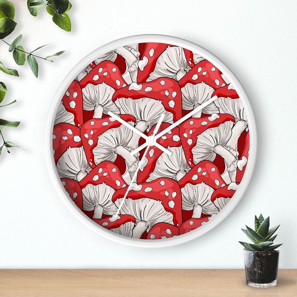 Thumbnail: Red Amanita Wall clock
