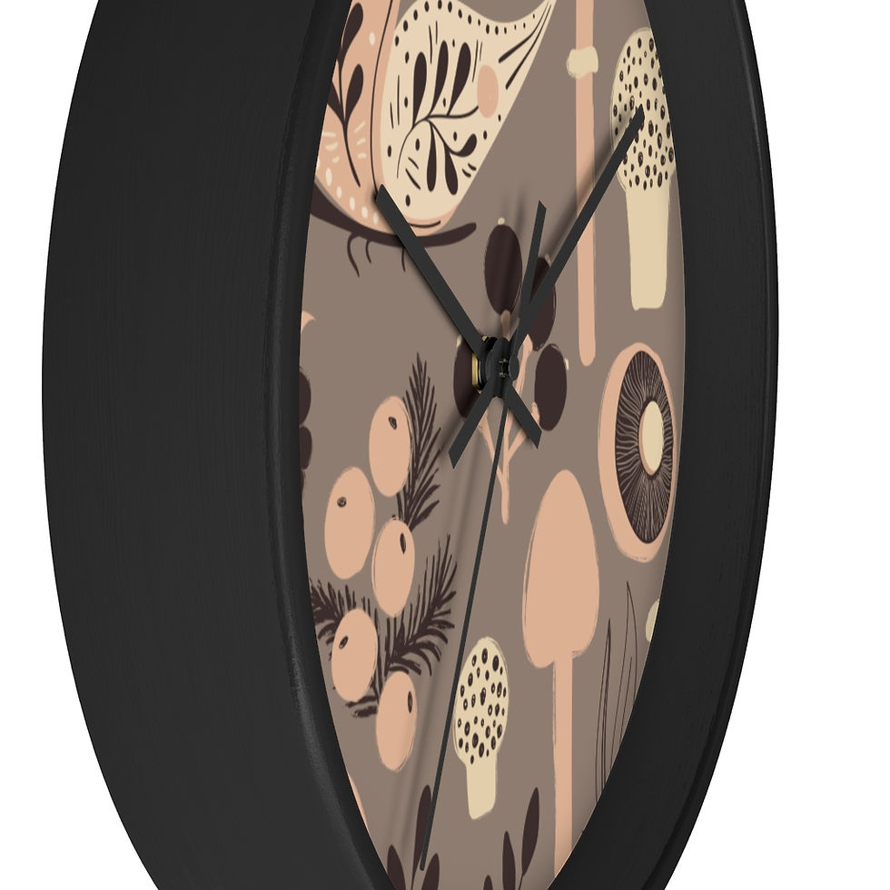 Miniatura: Reloj de pared Dark Cottage Core Mushroom &amp; Insect