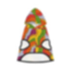 Miniature : Dog Hoodie in Rainbow Psychedelic Print - Sleeveless All-Season - Pride Pup
