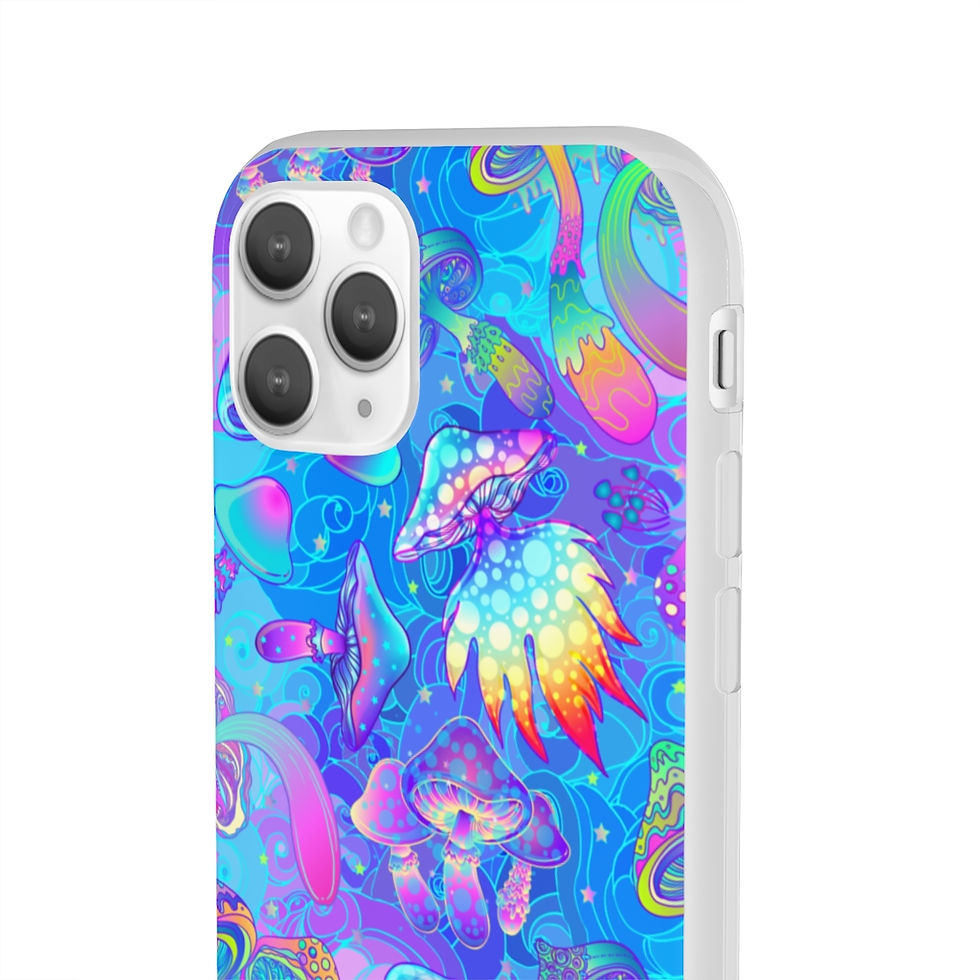 Thumbnail: Blue Magic Mushroom Flexi Cases - iPhone 11 Pro