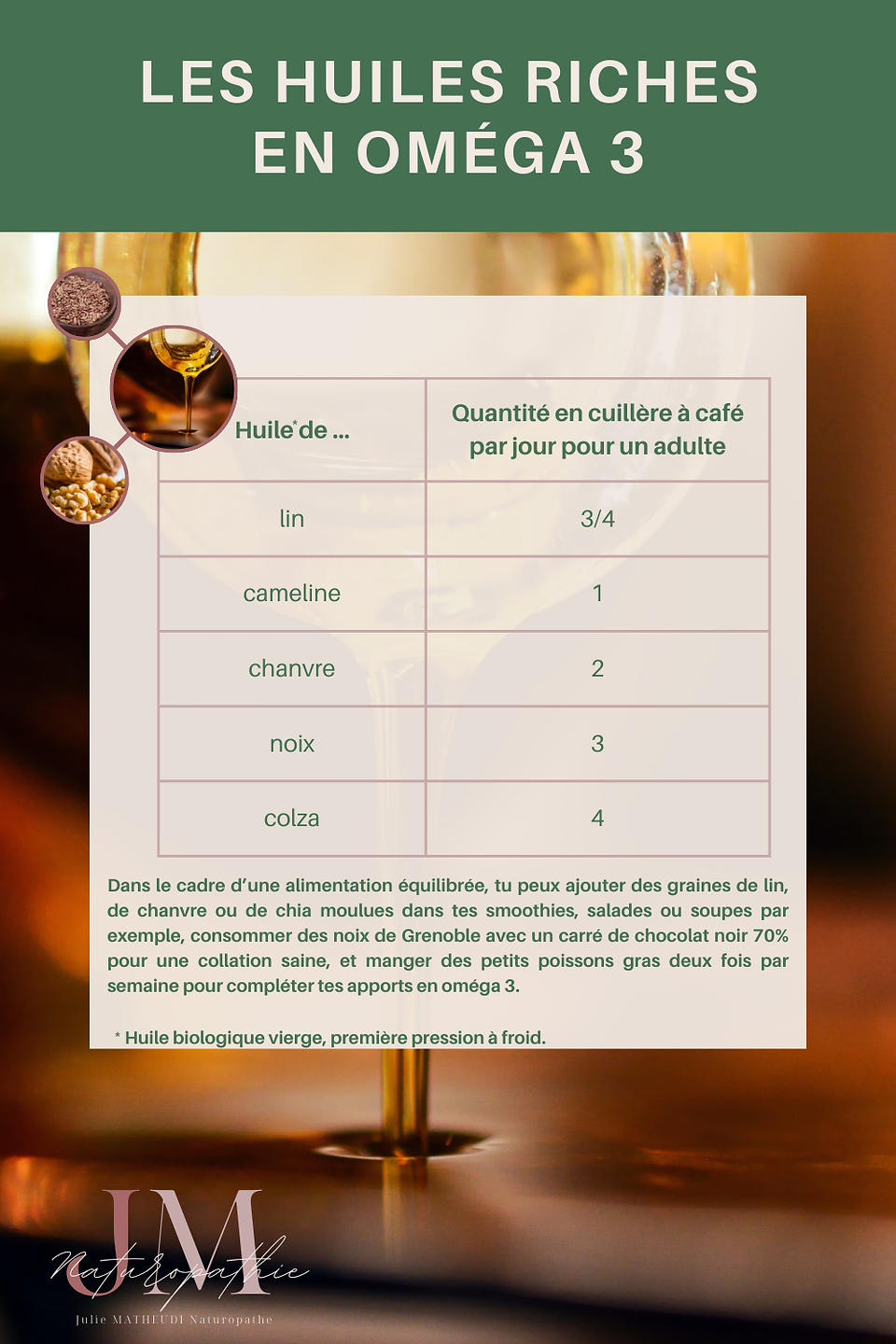 huiles riches en oméga3