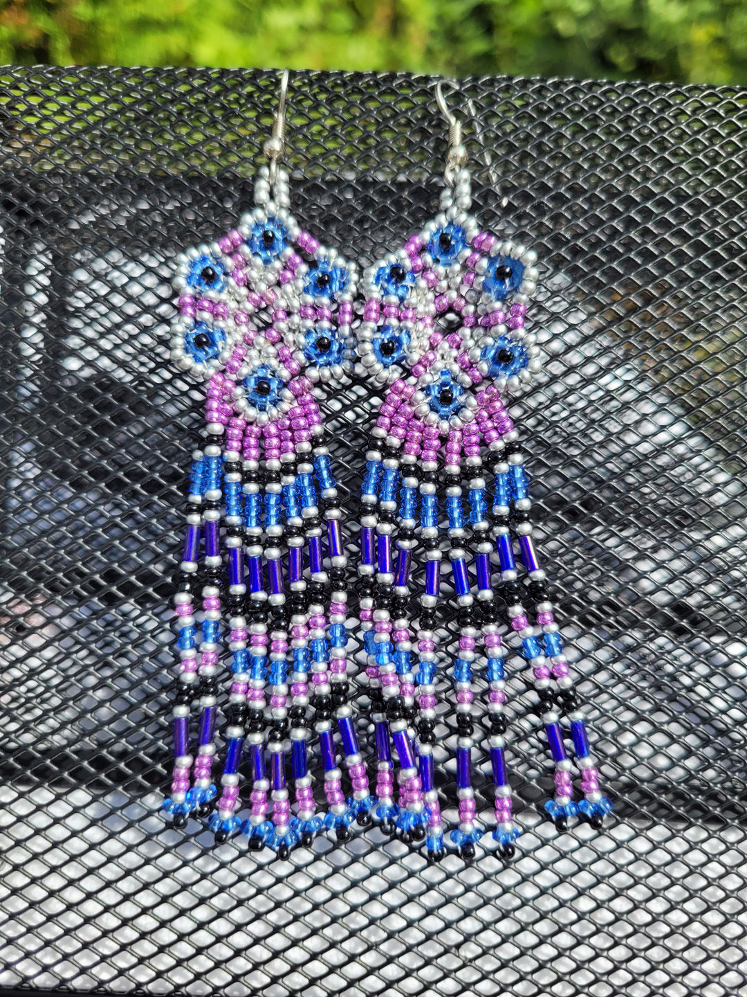 Huichol Flowers- Blue/Purple