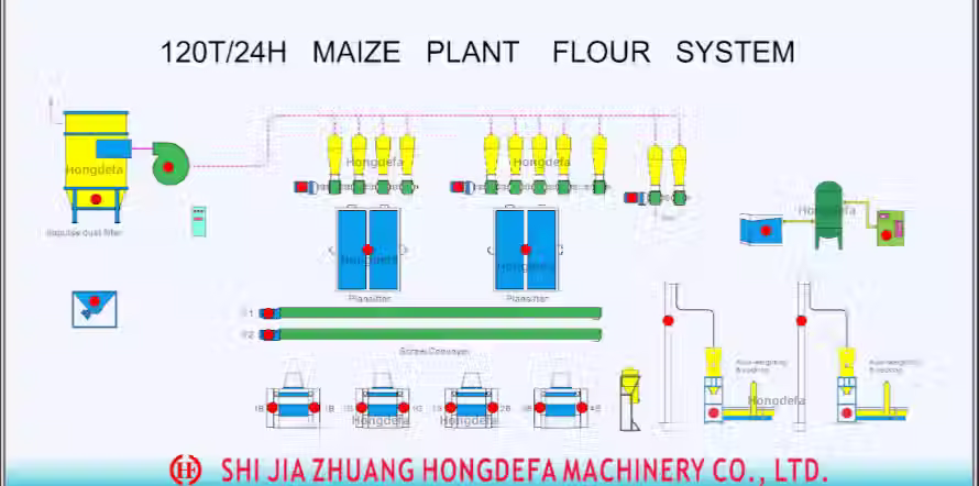 120t per day maize mill in milling section.avif