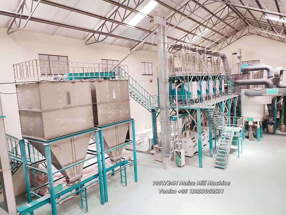 Hongdefa 100T/24H maize milling machine