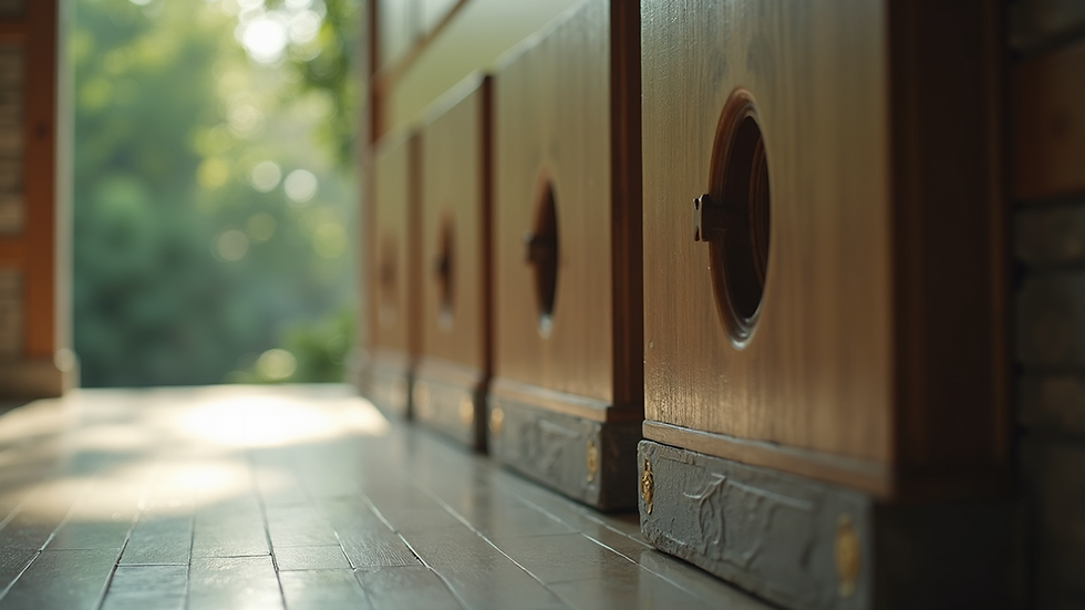 Close-up view of a serene environment promoting spiritual cleanliness and discipline