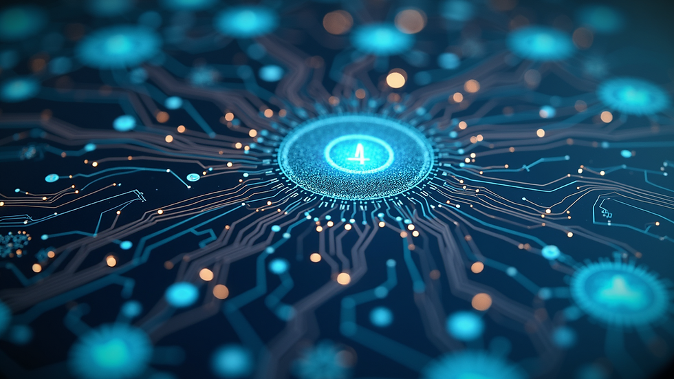 High angle view of an electrical engineering diagram depicting pacemaker technology