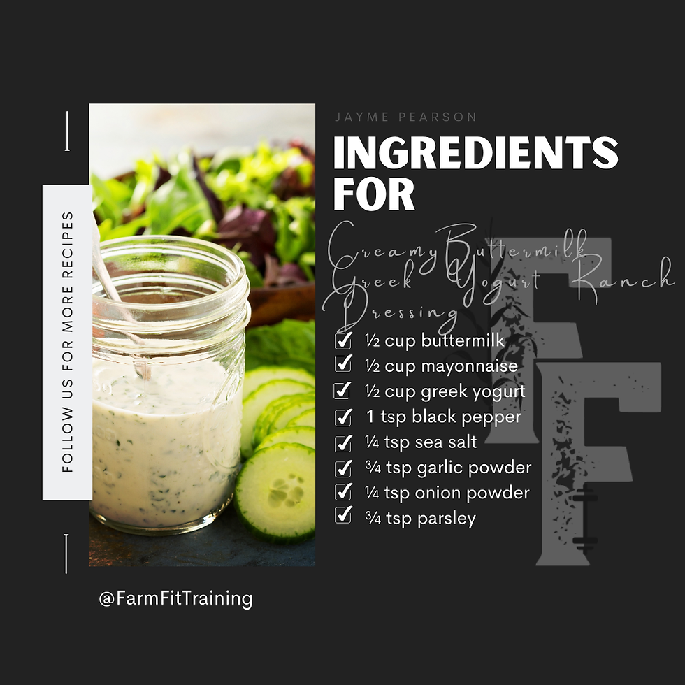 Creamy Buttermilk Greek Yogurt Ranch Dressing