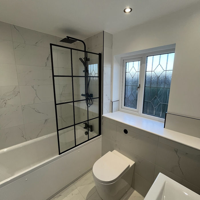 black bath panel