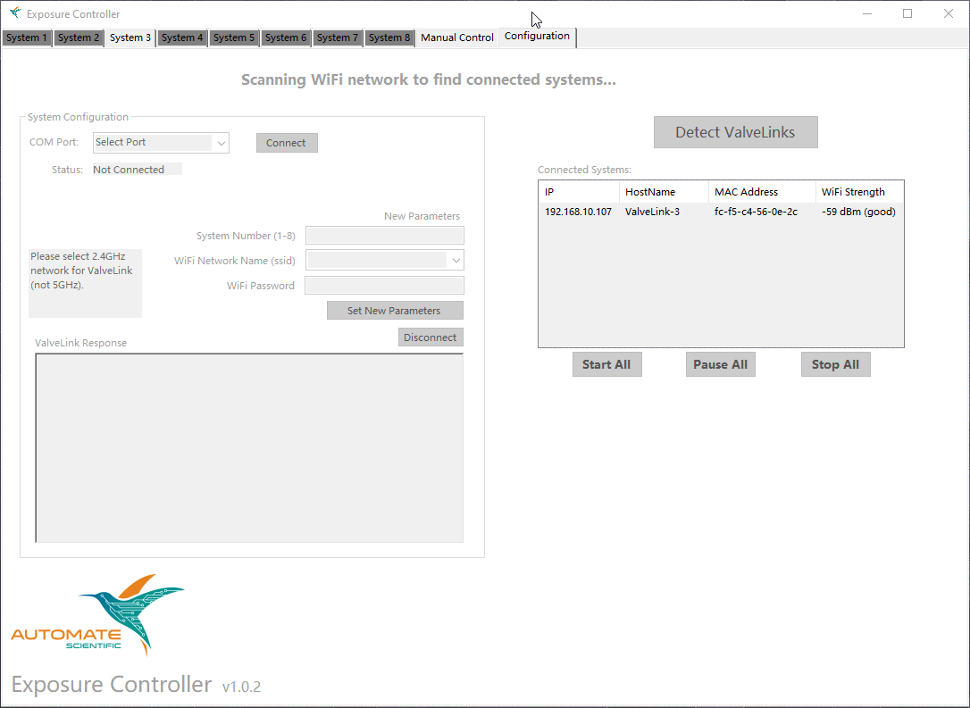 Programmable lab equipment control software