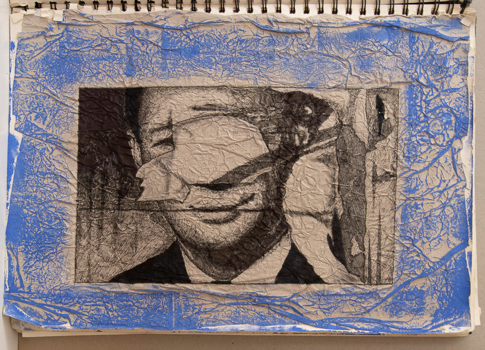 Torn Propaganda . Line Art