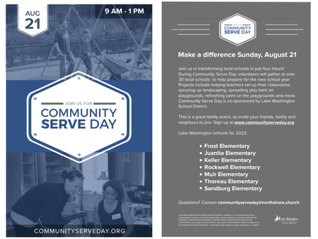 Community Serve Day - August 21