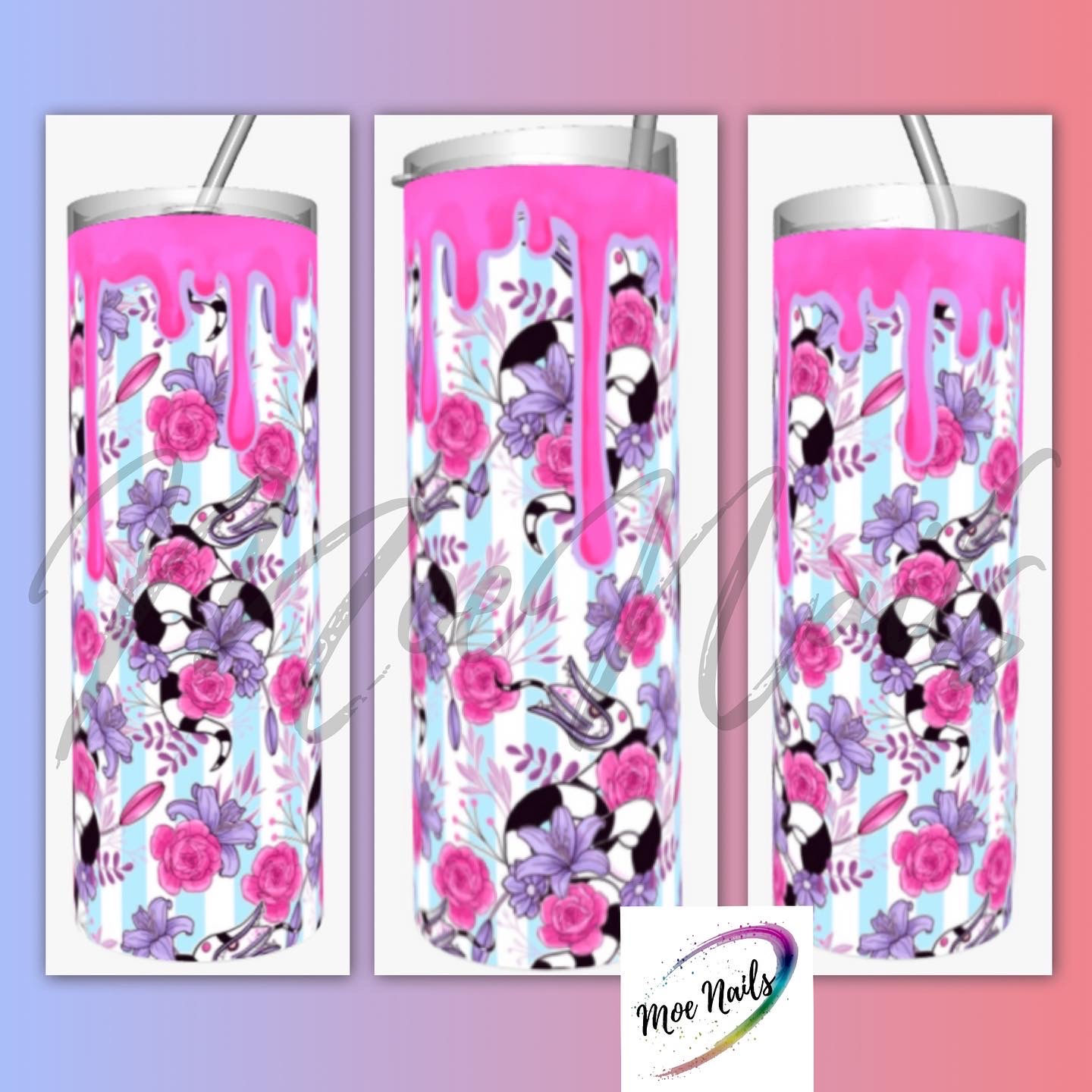 Pink Sandworm - Sublimated Drinkware