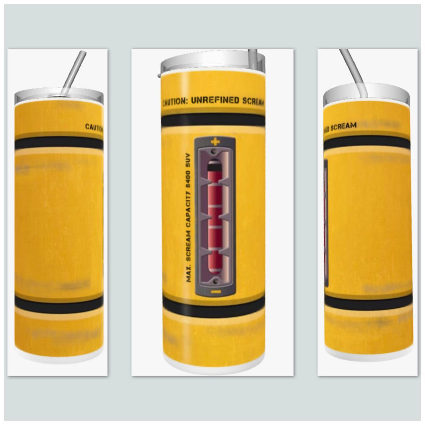 Scream Canister Inspired Sublimated Drinkware