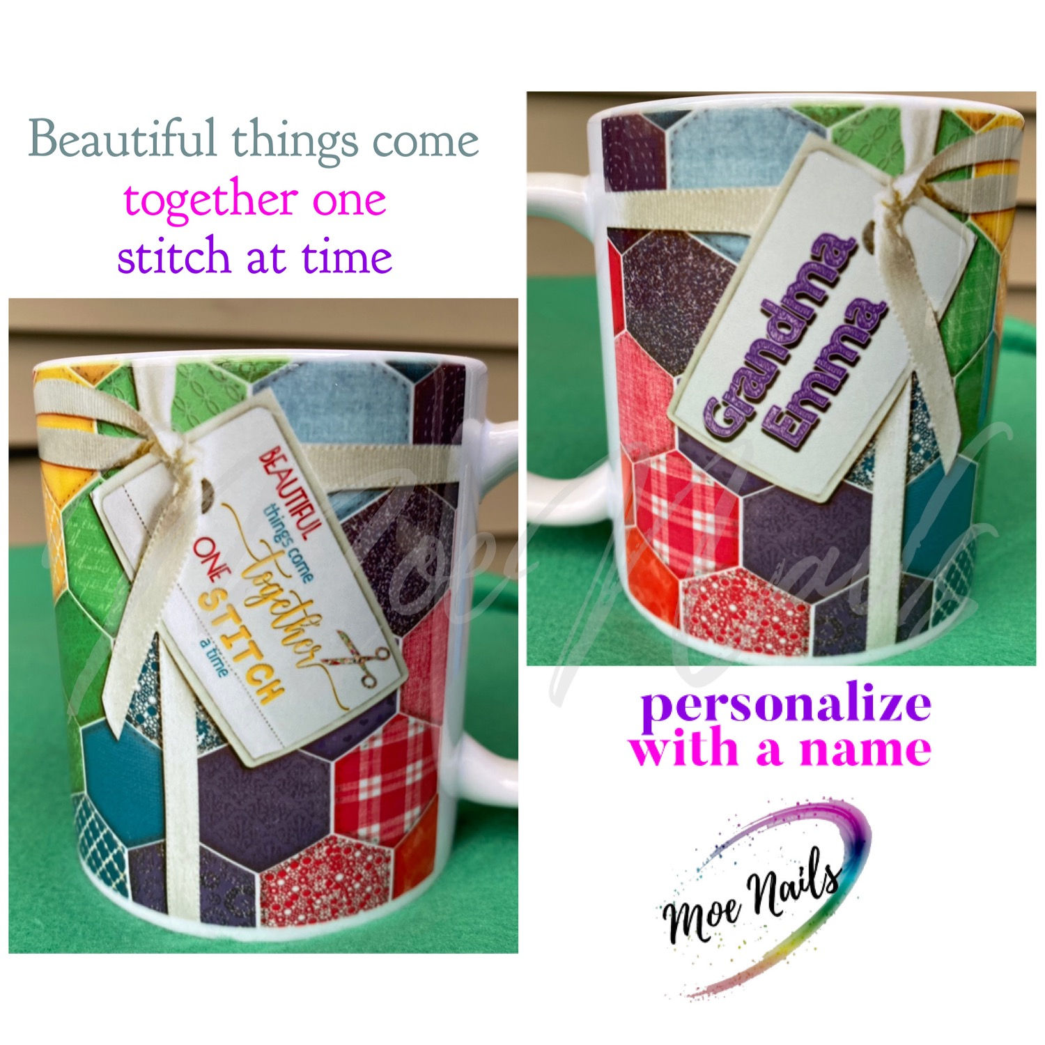 Quilted - Sublimated Coffee Mug