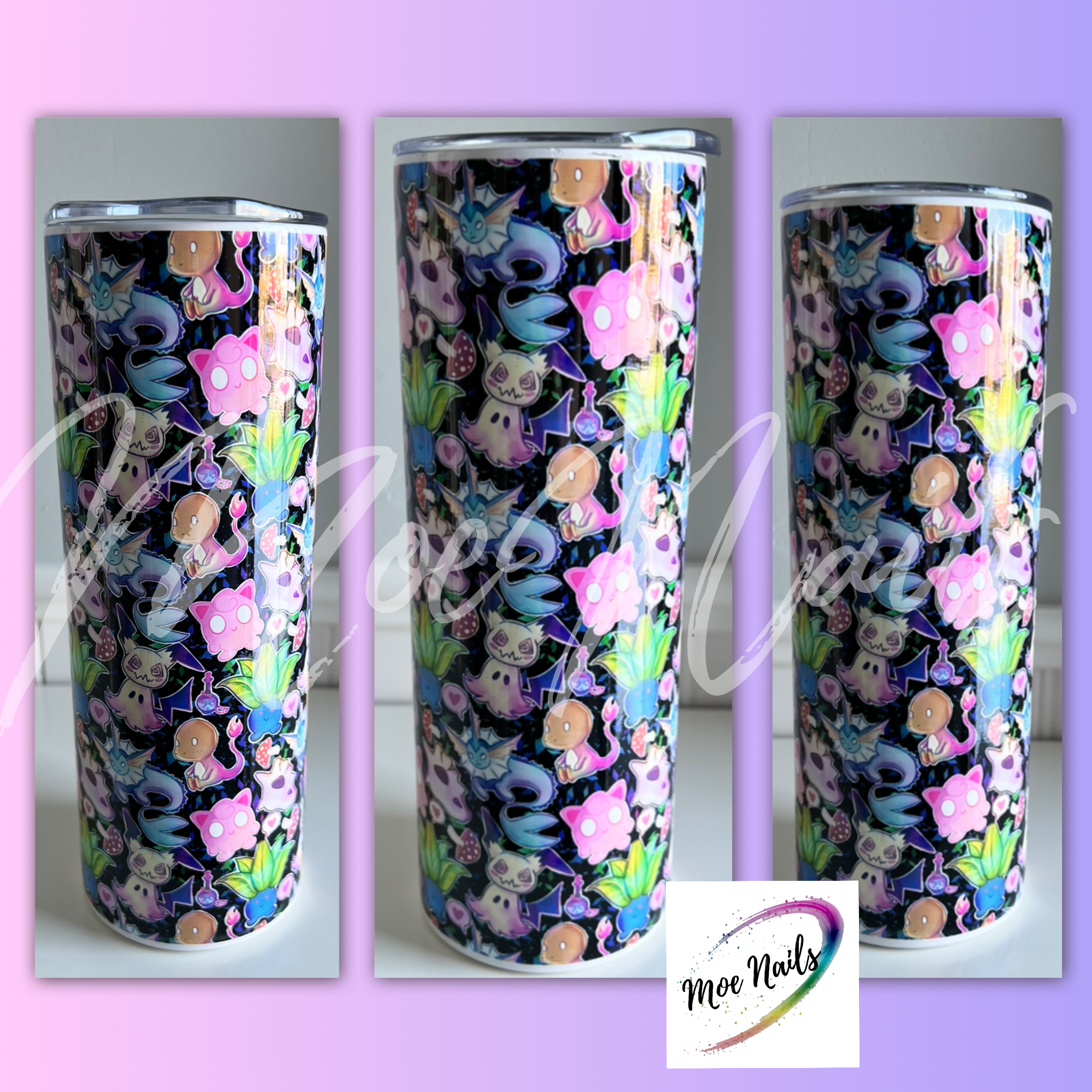 Catch All Type Hex Design - Sublimated Drinkware