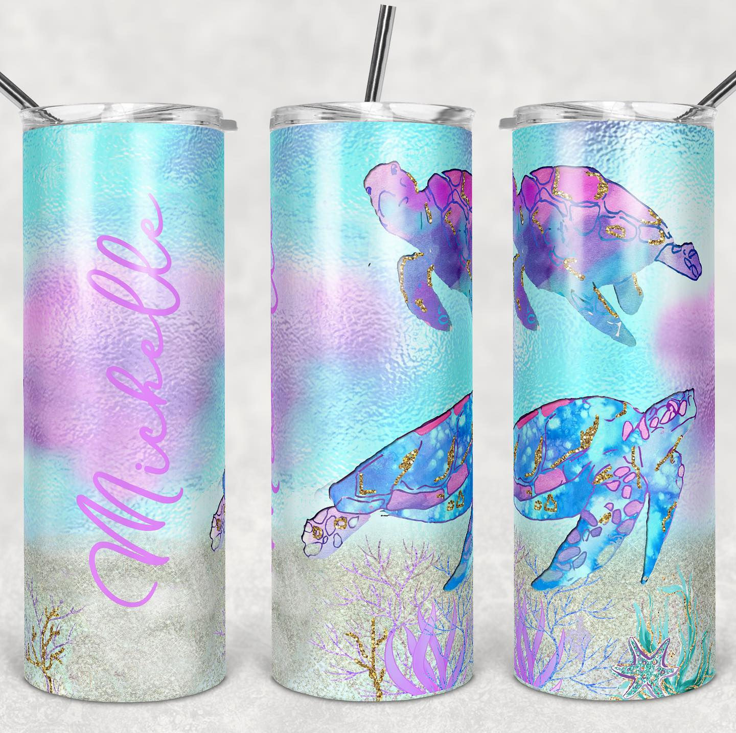 Sea Turtles Sublimated Drinkware