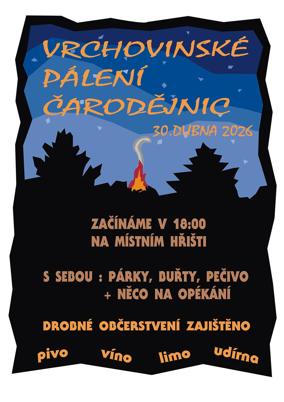 Vrchovinské pálení čarodějnic