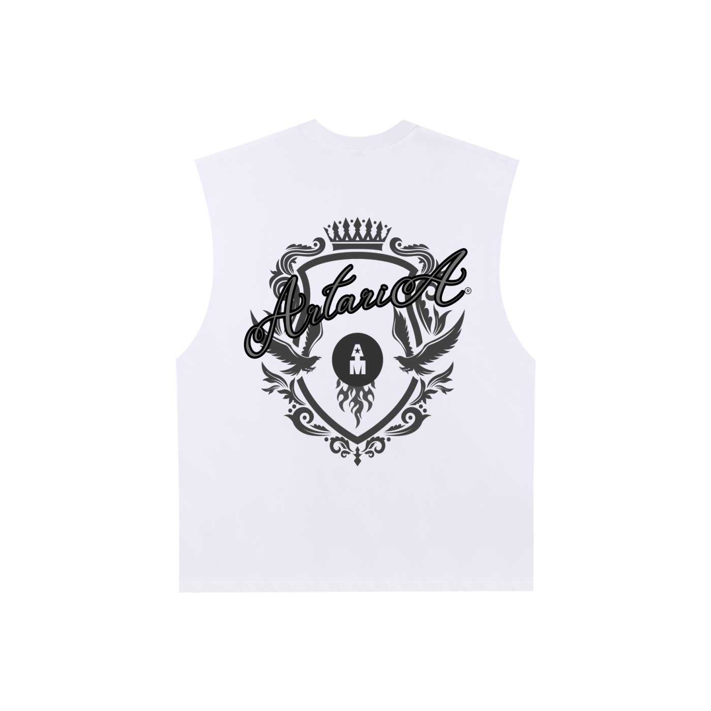 Artaria Black Crest Tank Top