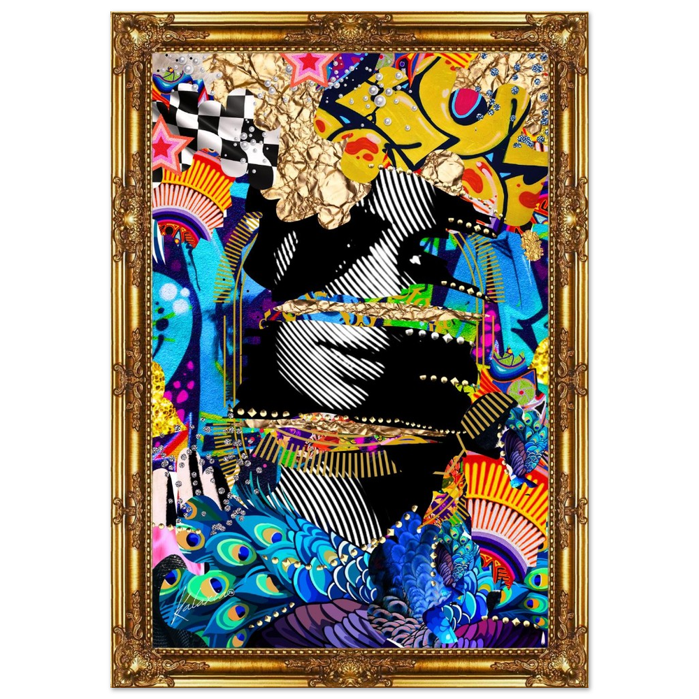 Sapphire, Maximalist Street Art Inspired Poster By Kalaxia