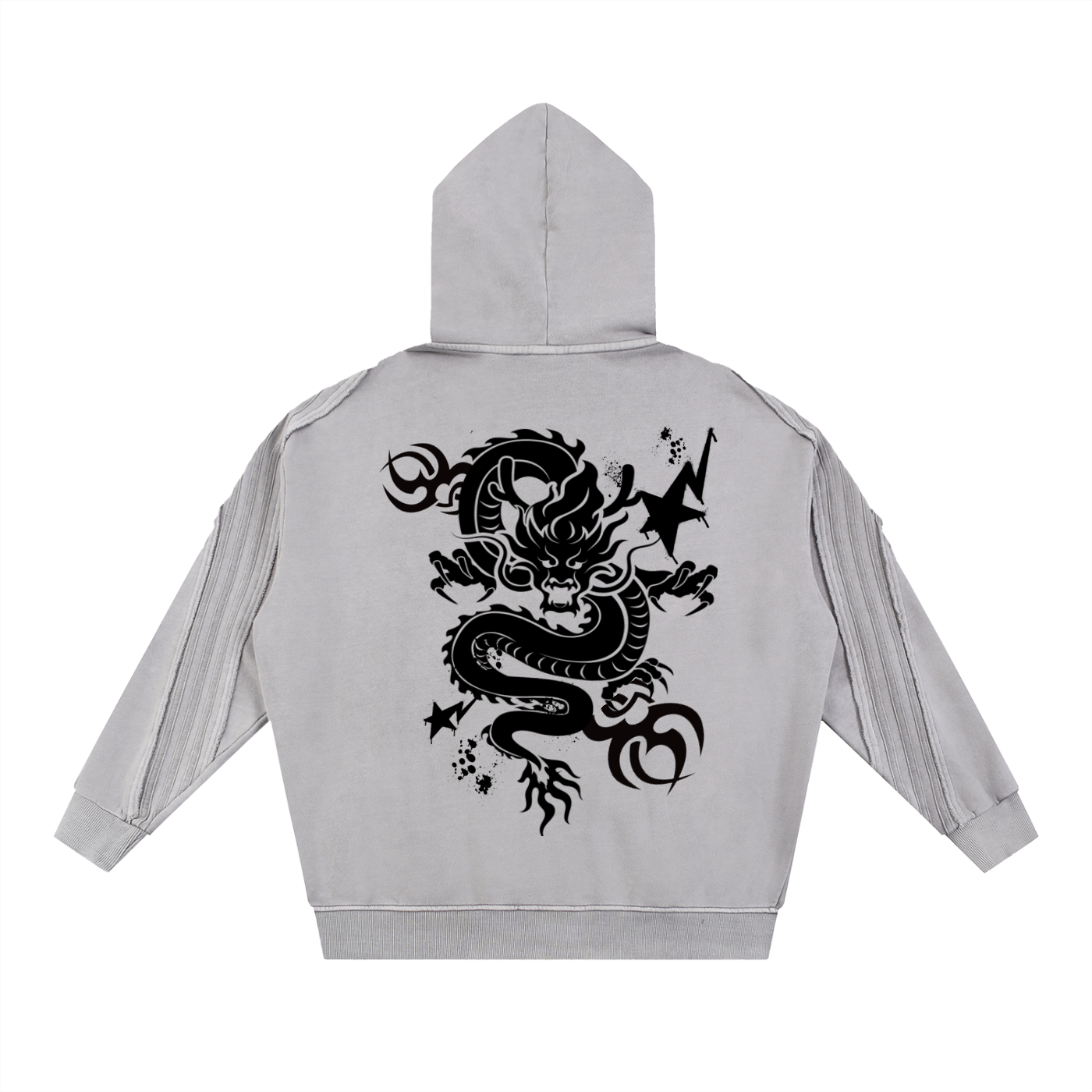 Artaria Black Dragon Vintage Zip Hoodie
