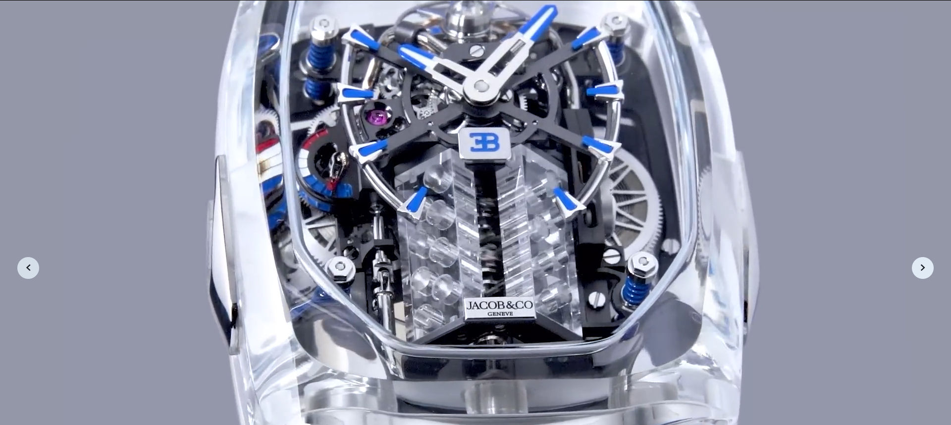 Jacob & Co Bugatti Chiron Tourbillon Sapphire Crystal