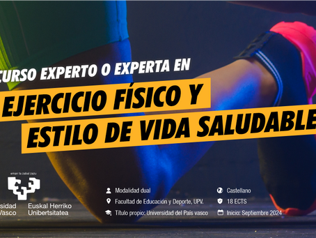 Matrícula abierta para el curso de 'Experto o Experta en Ejercicio Físico y Estilo de Vida Saludable' de la UPV/EHU