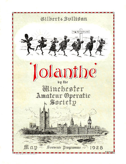 Programme cover for Iolanthe 1928