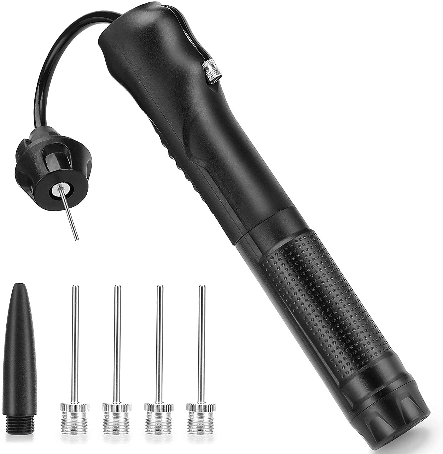 Ball pump with needles(5 pcs) and Extendable Cable