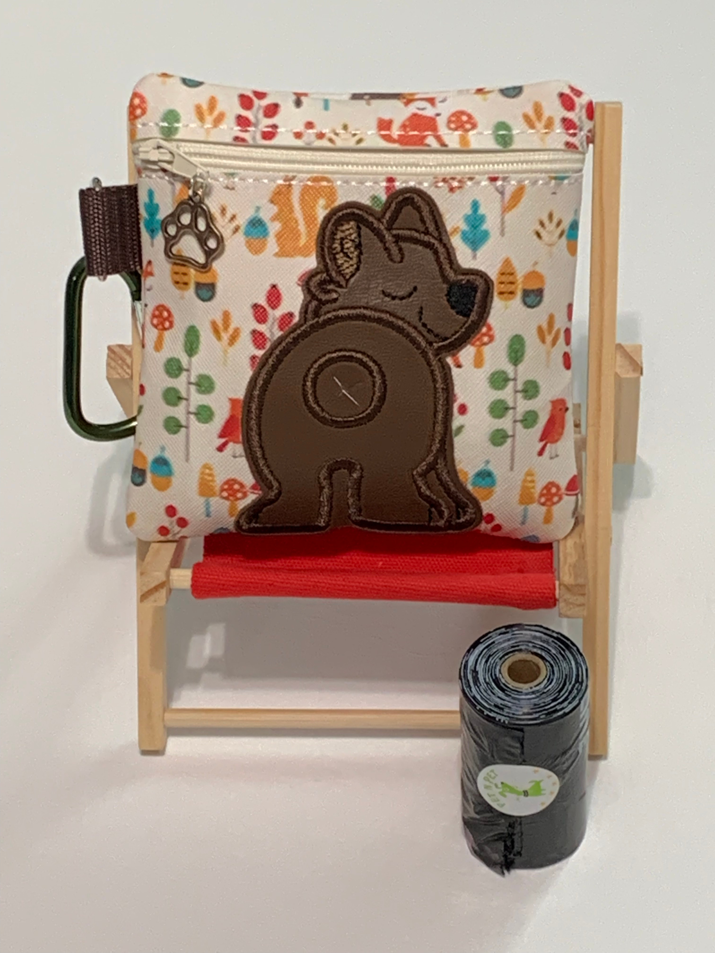Brown Bear Poo Bag Holder