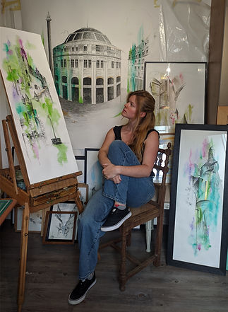 Loubiakan dans son atelier