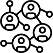 This image shows a community connected together with a purpose which signifies that framewirk is a global leader in creating and managing purpose driven communities