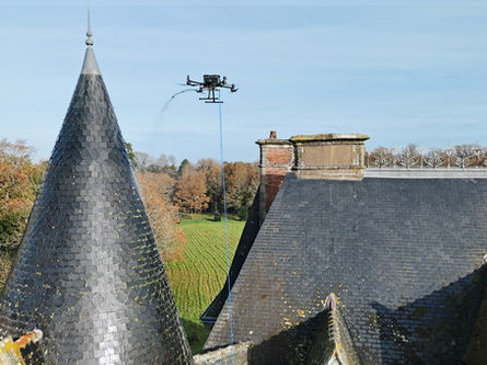 Démoussage de toiture | Traitement fongicide des toitures et façades | ALR Drones