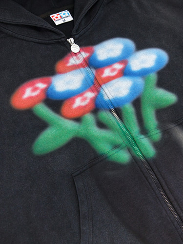 AirBrush Flower Zip-Up | VANDYTHEPINK®