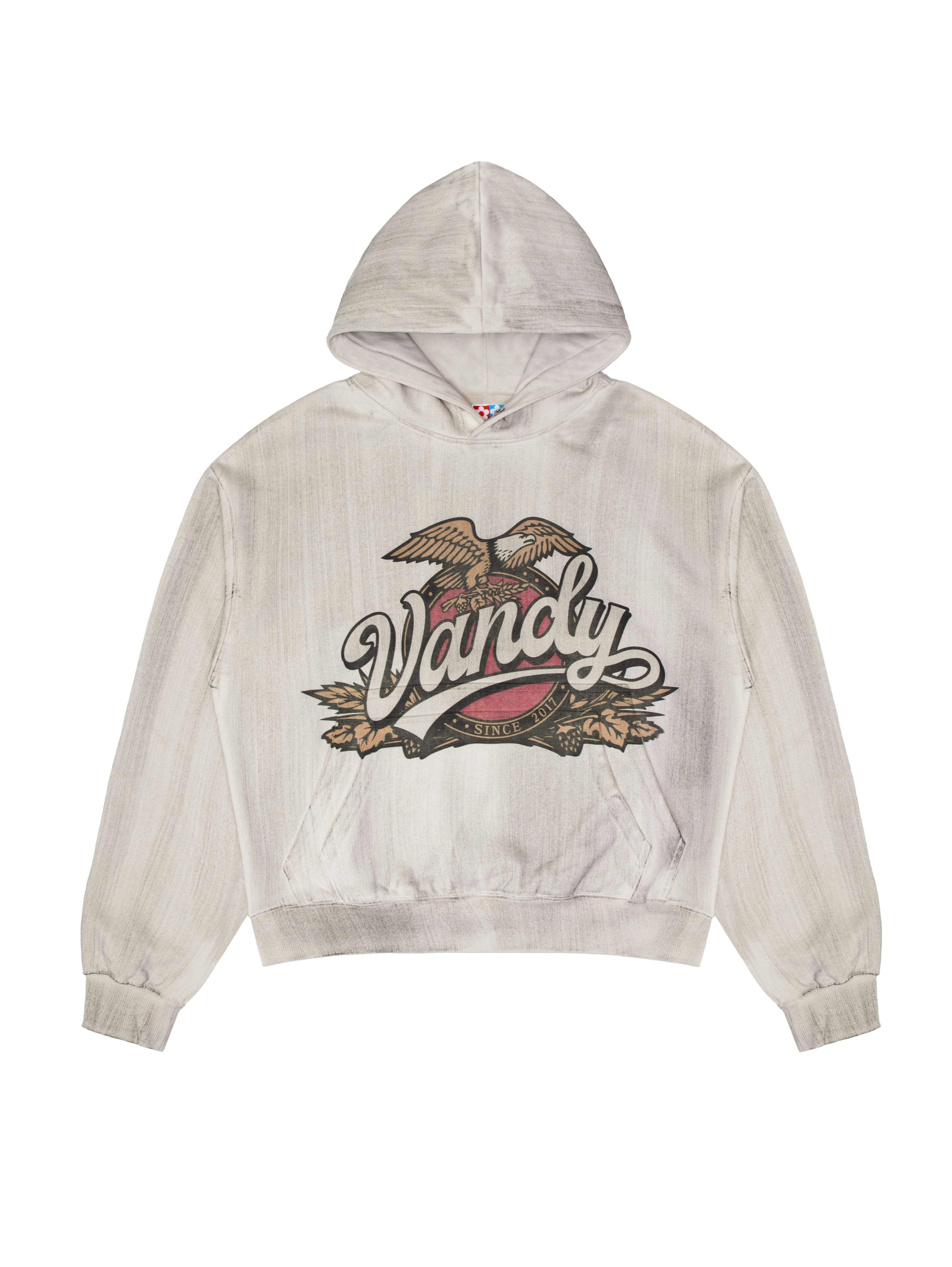 Eagle Logo Stained Hoodie