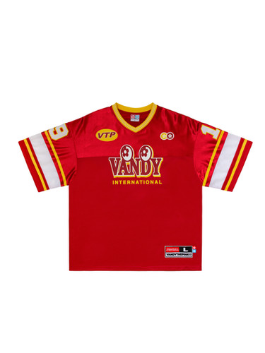 【AFB】RATF FOOTBALL TEE RED VTP® Red Football Jersey | VANDYTHEPINK®