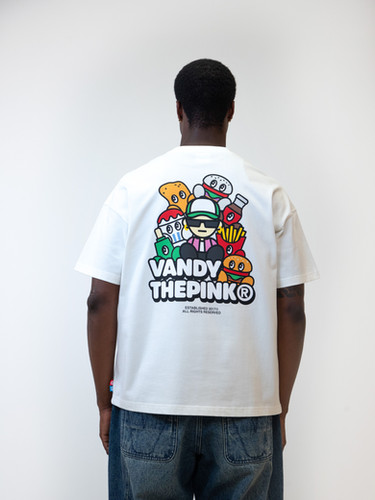 VANDY THE PINK BUGGY AND FRO TSHIRT WHITE Tシャツ ホワイト Vandy & Friends Tee | VANDYTHEPINK®