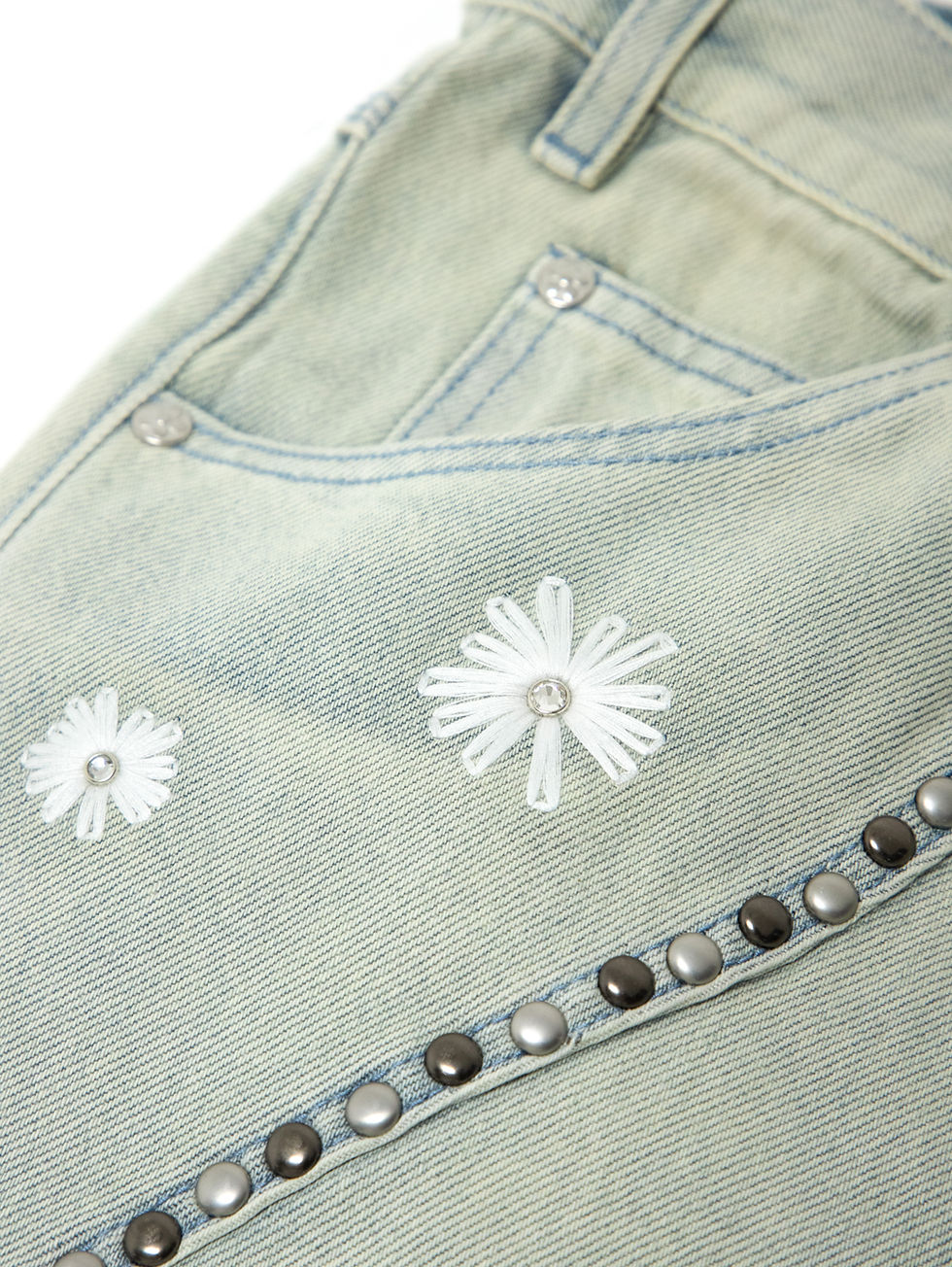 Thumbnail: Floral Flare Jeans