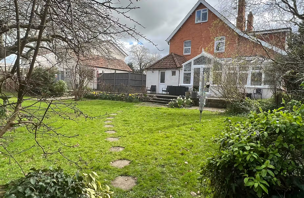 Beautiful and large backyard