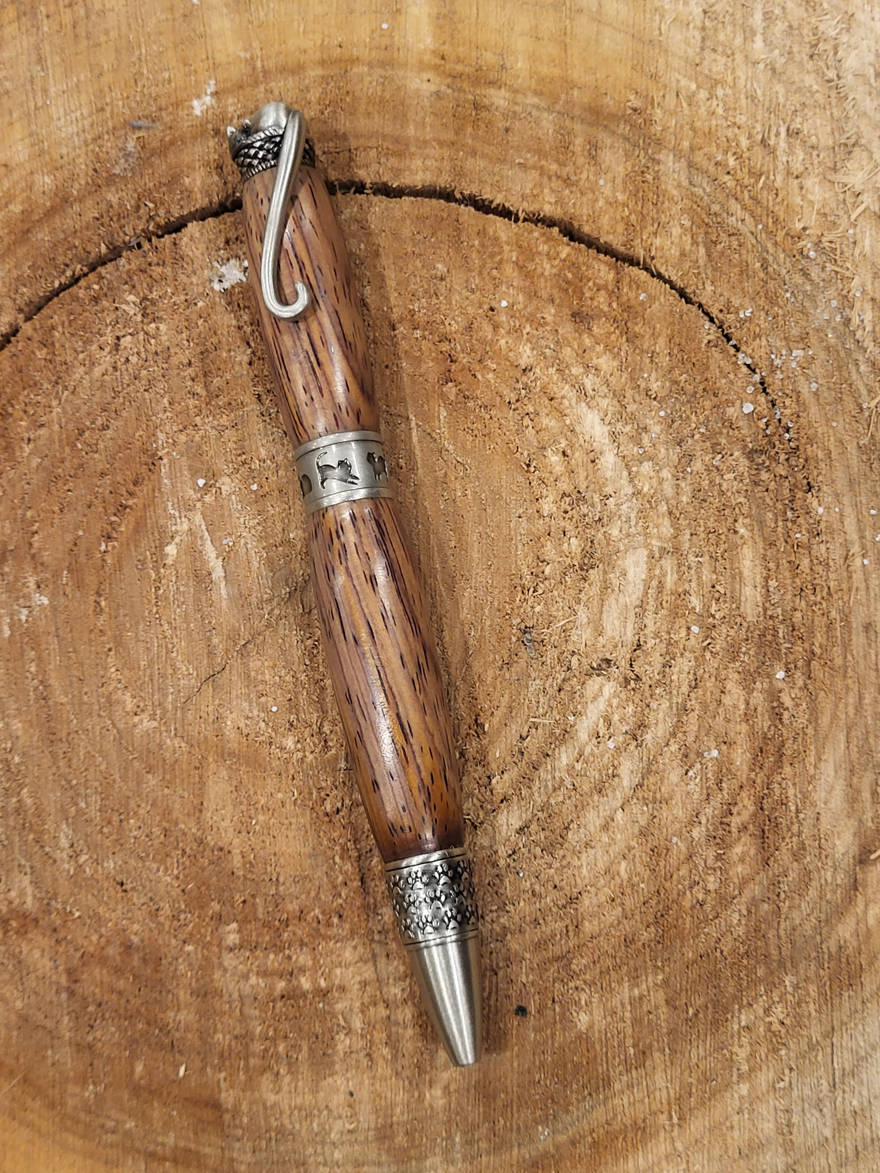 Cat  Pewter Cocobolo