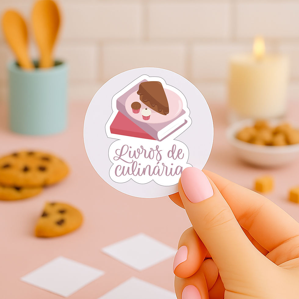 Miniatura: Adesivos Literários para imprimir - Livros & Comidinhas