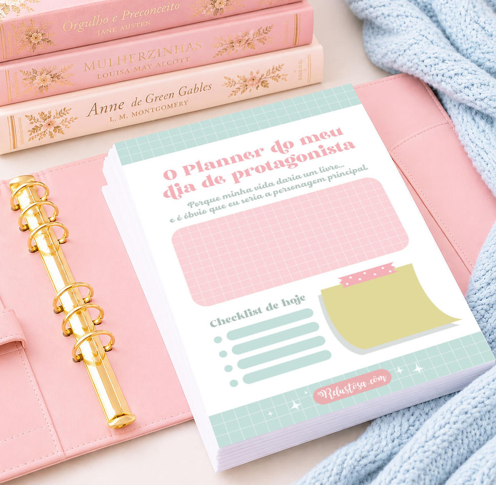 Foto do meu planner diário grátis em PDF para baixar e imprimir em casa