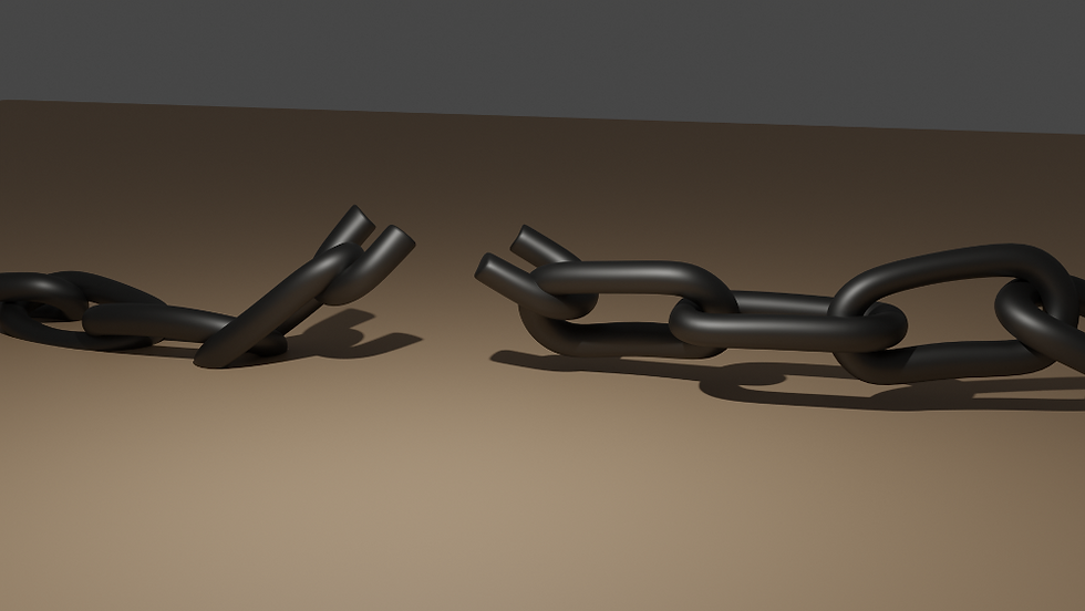 chaine brisée en 3D