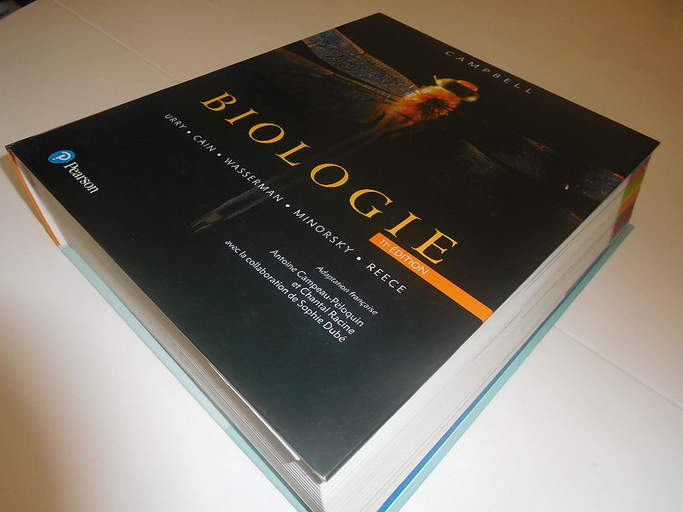 Livre de biologie